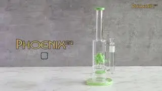 Phoenix Star 13.8 Inches Percolator Bong PHX588, Inline Perc & Flower Perc Included