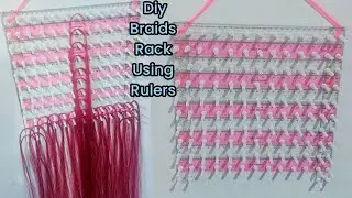 How to Make a Diy Braids Rack at Home Using Cheap Rulers 📏 | Braids Rack on a Budget 🔥