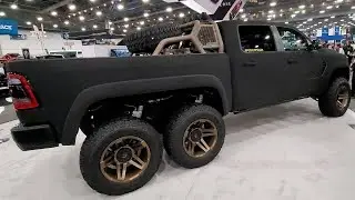 6x6 Matte Black Ram TRX is Insane!