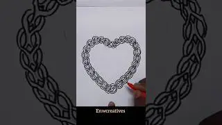 Beautiful heart &hearts; drawing tutorial #shortsfeed #easydrawing #drawing #drawingideas @Enwcreatives