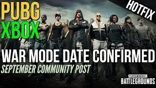 War Mode Date Confirmed for Xbox One (PUBG)