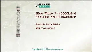 Blue White F-40500LN-6 Variable Area Flowmeter