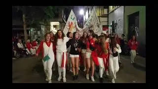 Fiestas de Estella Navarra 2023 por la noche ( peña la Bota de Estella-Lizarra)