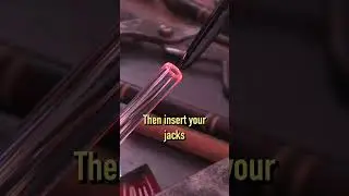 Как развальцовывать трубки! Стеклодувное дело для начинающих! #шорты
