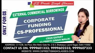 external commercial borrowings I ECBS I  cs professional I corporate funding i best cs pd classes