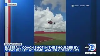 Caught on video: Gunfire erupts at Katy baseball game, coach struck by stray bullet, EMS says
