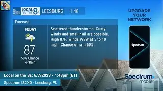TWC Local на 8-й линии &mdash; 6/7/2023 13:48 по восточному времени | Летние штормы