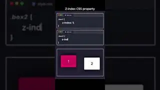 z-index css property | #css #codewithfarhaan