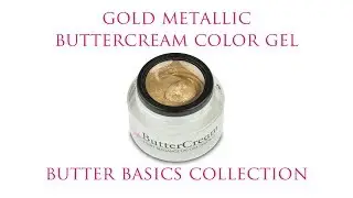 Gold Metallic ButterCream Color Gel :: Butter Basics Collection