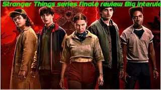 Stranger Things series finale /fun little interview 