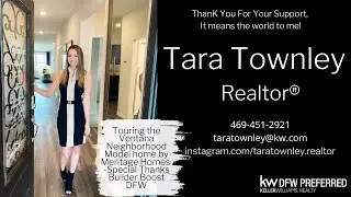 Ventana Model Home Tour with DFW Realtor Tara Townley in Fort Worth Texas