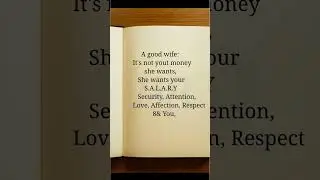 A Good Wife | #tricks #quotes #wife #motivation #video #shorts