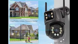 4K 8MP WiFi PTZ Camera &ndash; Dual Lens AI Auto Tracking Outdoor CCTV