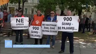 &bdquo;Lifosa&ldquo; neribotam laikui stabdo veiklą: trą&scaron;as gaminančios įmonės darbuotojai mitingo metu siekė at