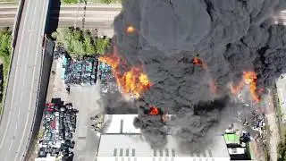 newton-le-willows fire. 20,5,2020
