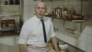 Tore Wretman lagar fisk i Operakällarens provkök (1966)
