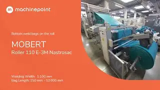 MOBERT Roller 110 E-3M Nastrosac Bottom weld bags on the roll | MOBERT Machines