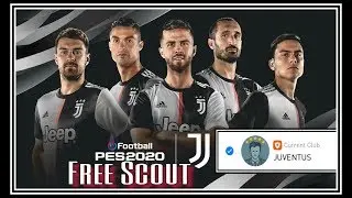 Use Only 2 Scouts to Sign any Player from Free Juventus Scout in Pes 2020 Mobile.