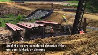 Section 605 - Driven Piles - Storage, Handling, & Installation
