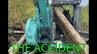 Horrific Excavator Accident. Subtitles