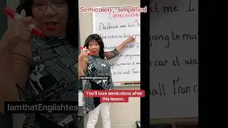 Start using semicolons; let me show you.