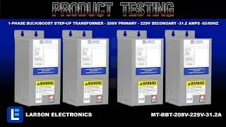 1-Phase Buck/Boost Step-Up Transformer - 208V Primary - 229V Secondary -31.2 Amps -50/60Hz