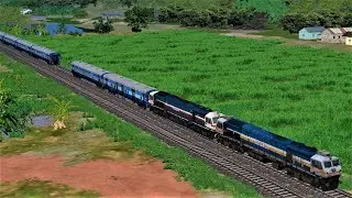 Train Parted | Two Coached With WDP4D Twins Accidently Detached From Express | Re-Attached After