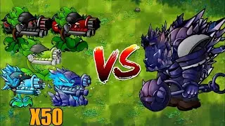 PVZ 1 Fusion 2.6 Challenge!! 300 Plants Fusion VS 300 Ultimate Obsidian Gargantuar - Who Will Win?