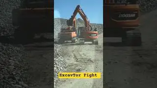 Excavator Fight #fightvideo #excavator