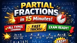 Partial Fractions in 30 Minutes 🔥 | All Types + Tricks | Exam Ready Revision