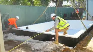 How Freedom Pools install a fibreglass pool | step-by-step installation process