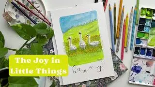 Watercolor Duck Illustration ✨🎨 Seeking Happiness Through Stuff &mdash; and What Art Taught Me Instead