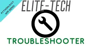 Python/Kivy Example: Elite-Tech Troubleshooter | Internet Troubleshooting App (Full-GUI Application)