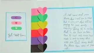 Get well soon card for best friend | Easy card idea | Diy card for Best friend |