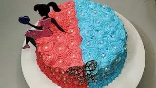 Birthday Cake Recipe | Best Birthday Cake Design | Chocolate Premix Cake -Trending Sitting Doll Cake