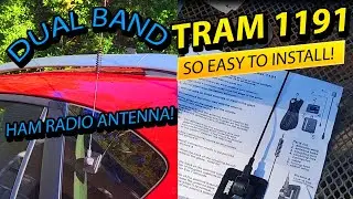Tram 1191 Dual Band Glass Mount Antenna Ham Radio Mobile Antenna Installation