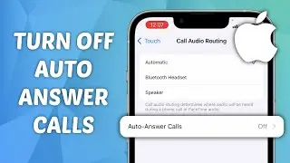 How to Turn Off Auto Answer Calls on iPhone