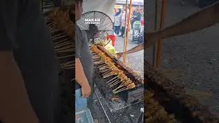 satay bakar arang pasar tani Putrajaya #streetfood