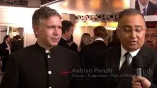 Vlad Pozdyshev of MTS India and Ashish Pandit of Digicall Global at the GTB Innovation Awards 2013