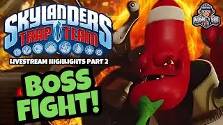 Skylanders Trap Team Chef Pepper Jack Boss Battle: livestream highlights part 2!