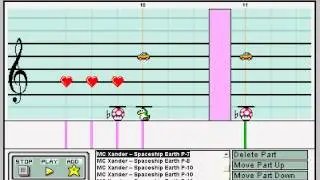 MC Xander -- Spaceship Earth [Dubstep] in Mario Paint Composer (v1.0)