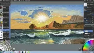 ArtRage 5 Морской прибой   Speed painting