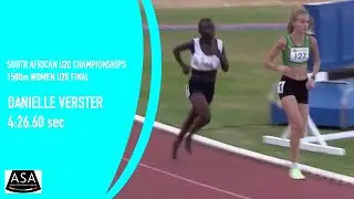 Danielle Verster wins U20 1500m at ASA Championships in Potchefstroom in 4:26.60 on 1 April 2022