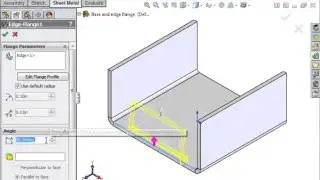 01 Sheet Metal Design   08 Edge Flange 1
