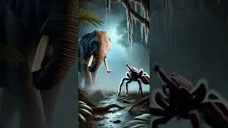 Elephant fusion with spider #shorts