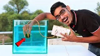 Making Electric Fire Starter For Sutli Underwater | पानी के अंदर बिजली से चलाया पटाखा |