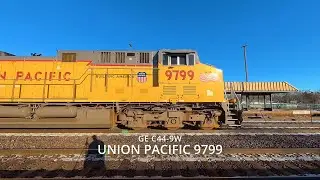 High Speed Union Pacific Intermodal Racing into Chicago (Villa Park)