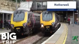 Trains at Motherwell, WCML - 19/8/18