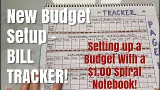 New BUDGET TRACKER Setup - REAL NUMBERS | Budget Setup in $1.00 Spiral Notebook