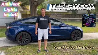 Tesery Center Console and Dashboard Ambiant Lights Installation - Easy Step by step instructions